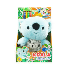 Muñeco Koala Azul para Colorear - Nice Group