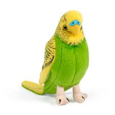 Periquito Verde Sonoro - Peluche Realista y Suave