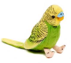 Periquito Verde Sin Voz - Uni-Toys 12 cm