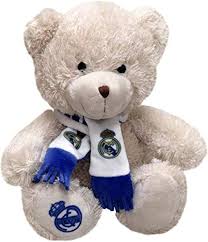 Osito Peluche Real Madrid con Bufanda - 20 cm