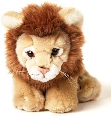 Uni-Toys - León Sentado 19 cm - Peluche Salvaje