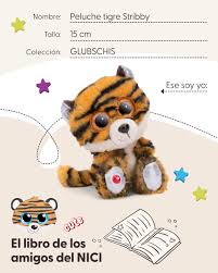 Tigre Stribby: Peluche Brillante y Suave de 15cm
