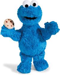 Peluche Suave Monstruo de las Galletas 35 cm - Barrio Sésamo