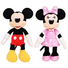 Puf de Peluche Mickey y Minnie Mouse - Disney Junior