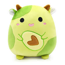 Peluche Vaca Aguacate Verde 20cm - Juguete y Decoración