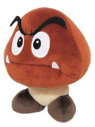 Plush Goomba de Mario - Peluche Multicolor 14cm