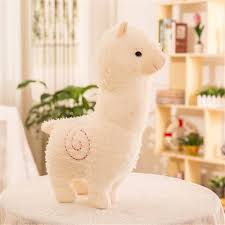 Muñeca de Oveja Bianca - Almohada de Peluche Suave de Alpaca (45cm)