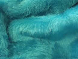 Tela de Piel Sintética de Oso de Peluche Azul Neptuno