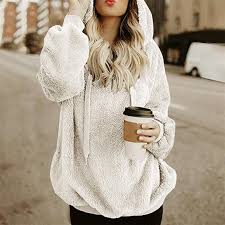 Abrigo de Peluche con Capucha para Mujer - Elegante y Cálido
