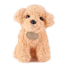 Perro de Peluche Caniche Realista 20/25 cm