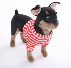Doberman de Peluche CU-MATE de 10 Pulgadas
