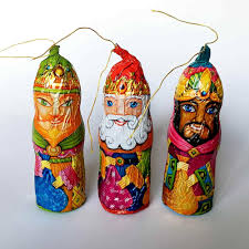 Chocolate Reyes Magos para Adorno Navideño