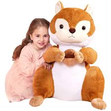 IKASA Squirrel Peluche Gigante: Juguete Suave y Adorable