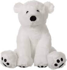 Oso Polar Blanco de Peluche 8'' para Niños