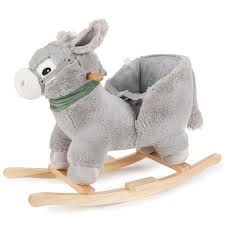 BIECO Burro Balancín de Peluche 73.5x33.5x61cm