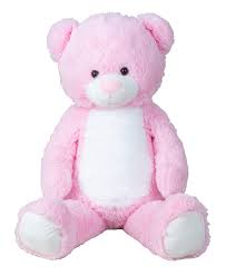 Oso de Peluche XXL Rosa Aterciopelado 100 cm