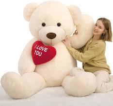 Oso Peluche Gigante MorisMos 183cm con Corazón Rojo