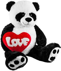 Brubaker Oso Panda Gigante XXL con Corazón - 100 cm