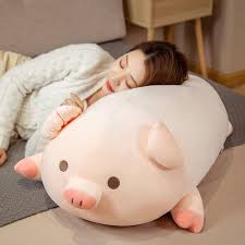 Almohada de Peluche Cerdo 50 cm