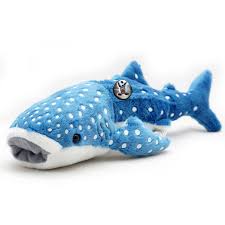 Tiburón Ballena de Peluche Azul 29 cm