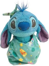 Stitch Peluche Disney Babies con Bolsa para Manta - 10 ¼ Pulgadas