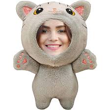 LLavero de Peluche de Gatito Personalizado - Tu Foto en 5 Pulgadas