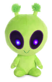 Peluche Alienígena Luminoso Aurora - Verde