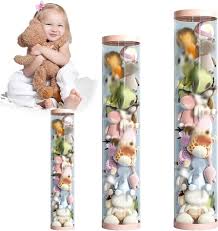Tubo Organizador Transparente para Muñecas y Peluches