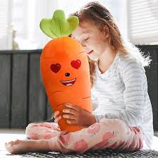 Zanahoria de Peluche Sonriente - 17.71 Pulgadas de Abrazos