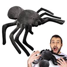 Peluches de Araña Negra para Halloween - 40cm