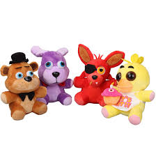 Conjunto de 4 Peluches FNAF - Five Nights at Freddy's