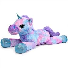Unicornio Gigante de Peluche Arcoíris Púrpura
