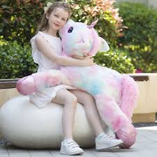 Peluche Gigante Unicornio Rosa Kawaii 110cm