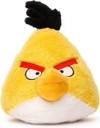 Mighty Mojo Angry Birds - Chuck - Pájaro Amarillo de Peluche