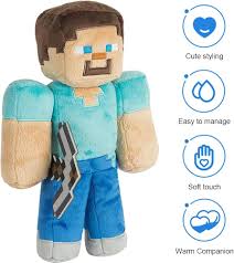 Peluche Steve de Mine-Craft 30cm - Juguete Suave y Decorativo
