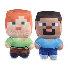 Juguetes de Peluche Minecraft para Mascotas - Alex y Steve