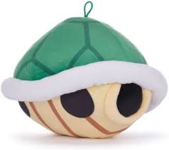 Peluche Suave de Mario Kart - Luigi y Peach 12" con Concha Verde