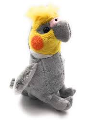 Peluche Cacatúa Gris 21 cm - Onwomania