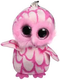 Pinky Búho - Clip Beanie Boo