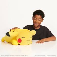 Peluchón Pikachu Dormilón 46 cm - Oficial