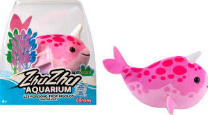 ZHU ZHU Acuario Coral Narval Rosa - Peluche Suave