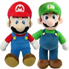 Juego de 2 Muñecos de Peluche Super Mario Bros