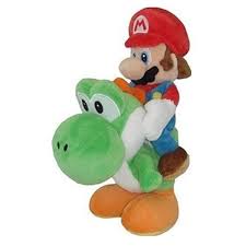 Peluches Super Bros: Mario Montando a Yoshi 8”