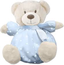 Osito Azul de Peluche Sonajero para Bebés