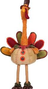 Pavo de Peluche Relleno a Mano - Decoración de Otoño