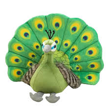Terciopelo Kawaii: Juguete de Peluche Pavo Real
