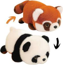 Peluche Reversible Panda: Rojo y Gigante