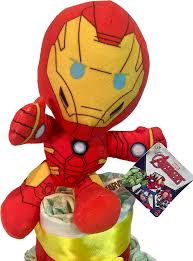 Tarta de Pañales Iron Man Avengers (Talla 2)