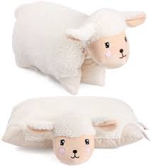 Almohada Peluche Oveja 2 en 1 - Decorativa y Plegable