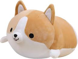 Corgi: Almohada de Peluche Shiba Inu para Abrazar